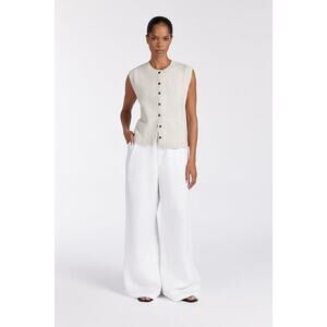 DISSH Foster Sleeveless Knit Wool-Blend Vest - S Light Grey